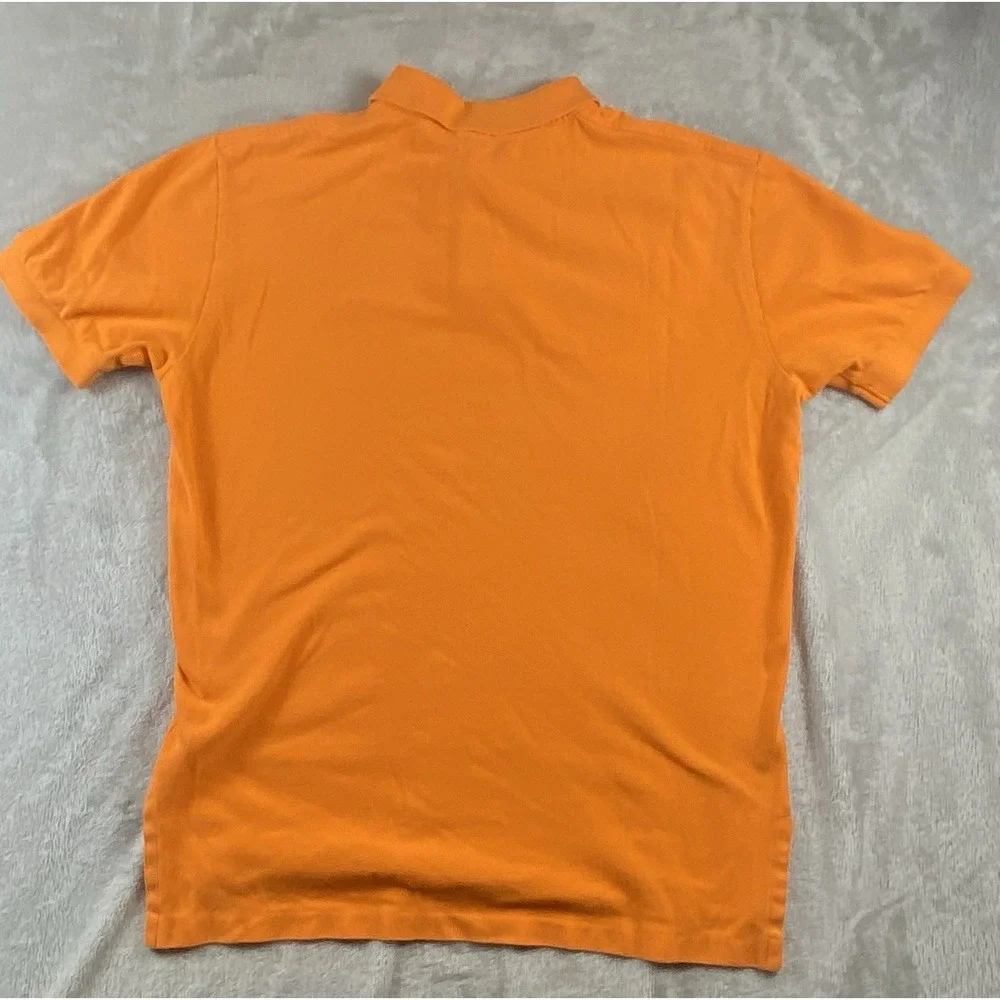 Ralph Lauren Classic Orange Cotton Short‎ Sleeve Polo Shirt Mens Medium